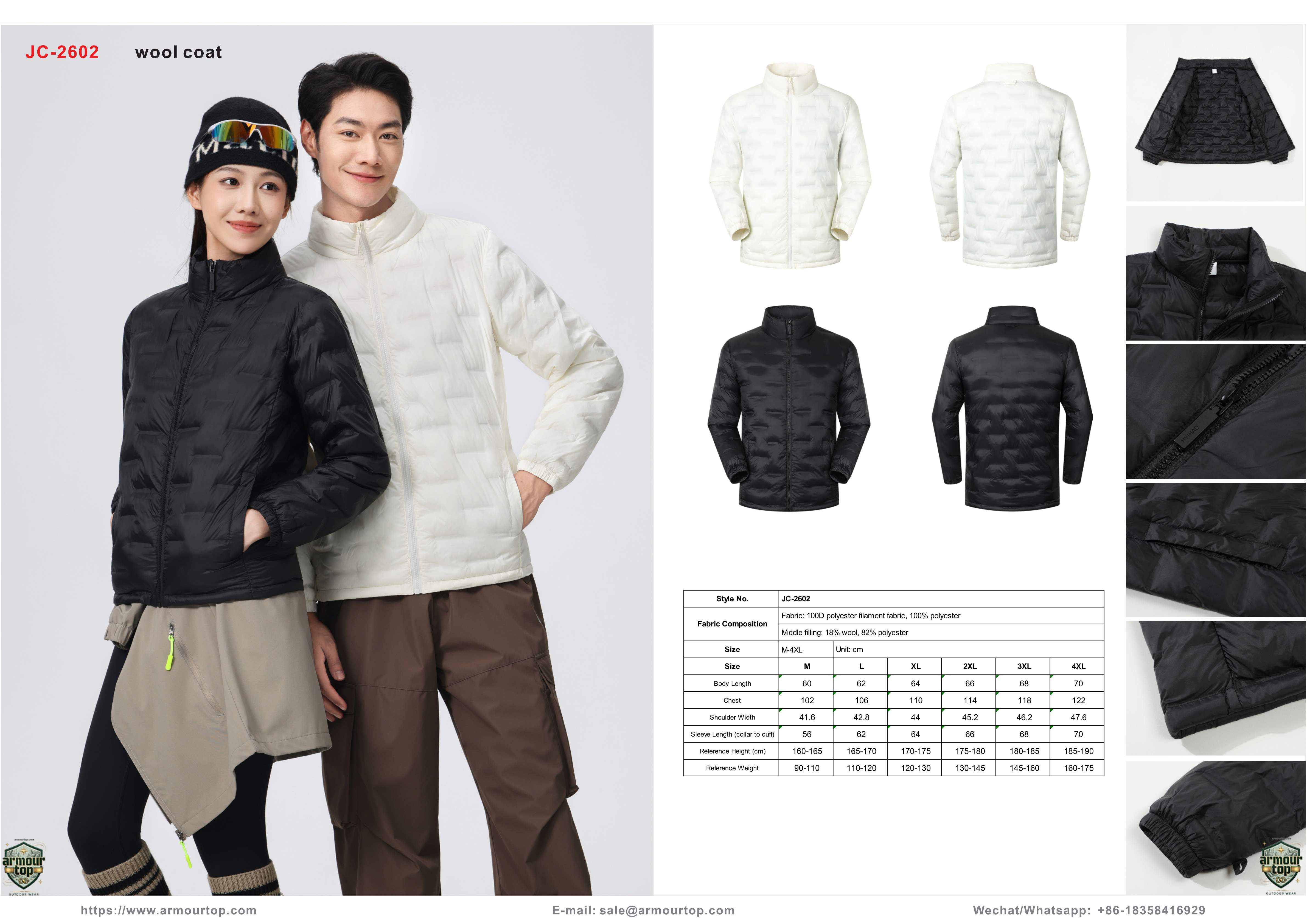 JC-2602 Wool Coat overview