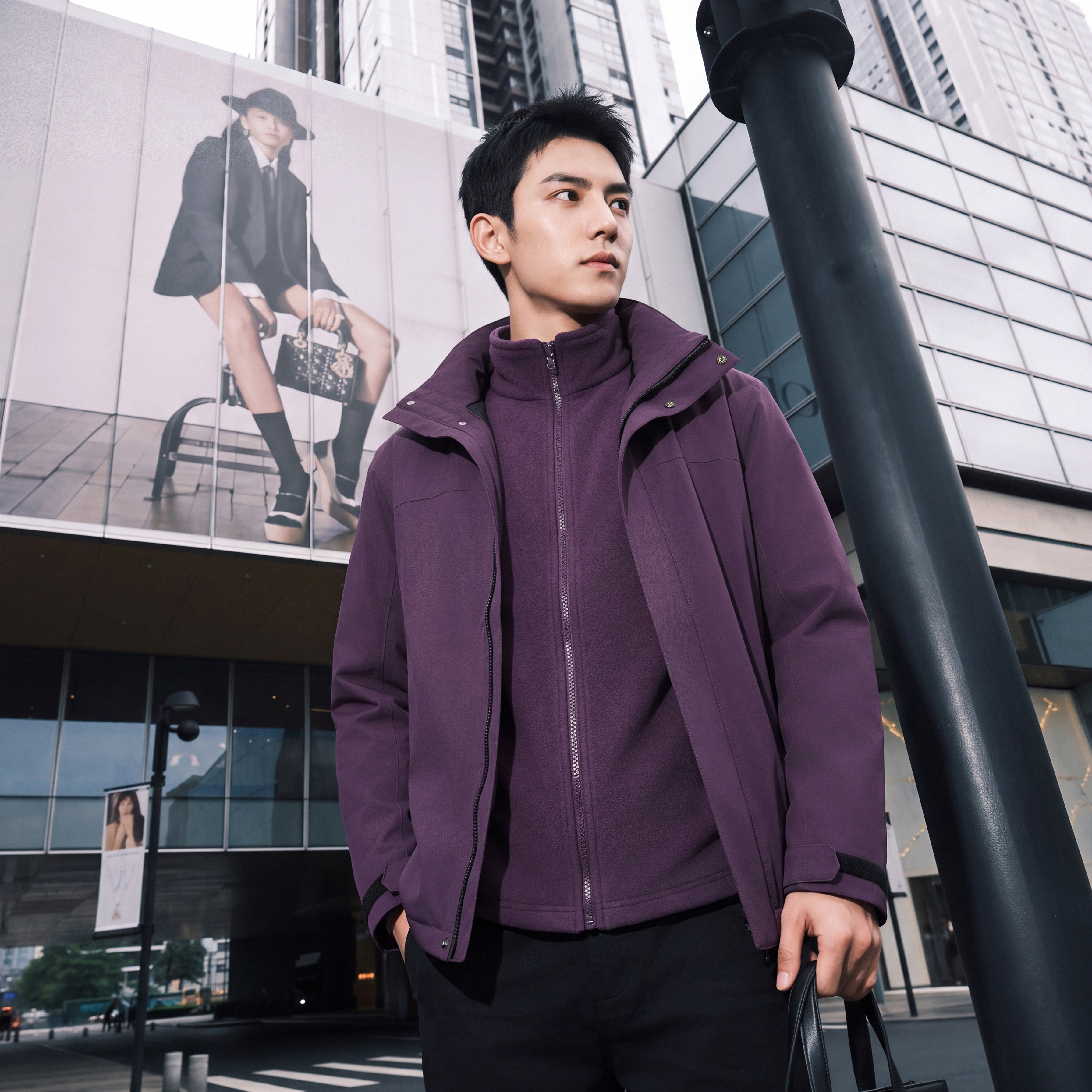 JC-8808-3 Triple-layer Plush 3-in-1 Jacket