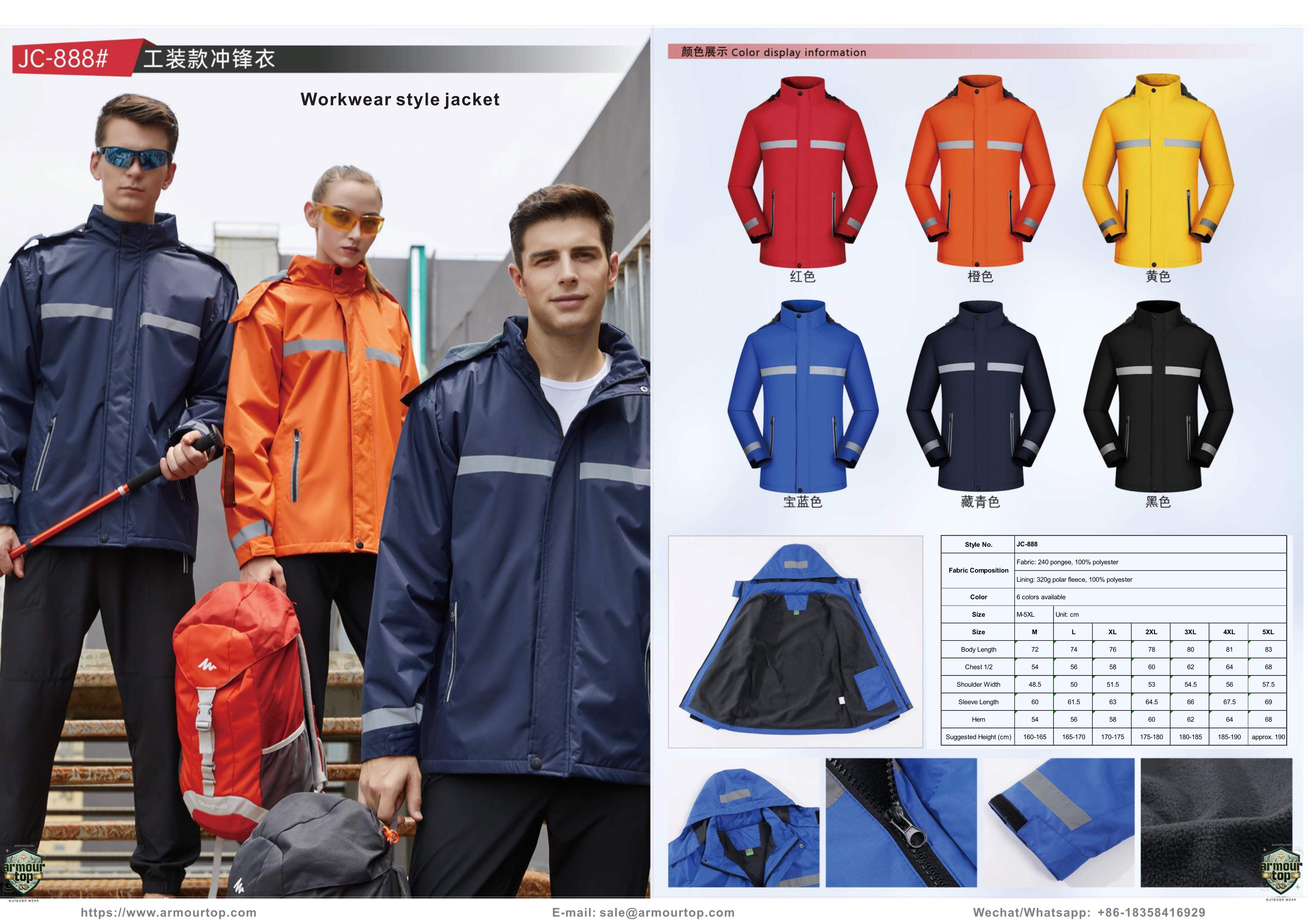 JC-888 Workwear Style Jacket overview